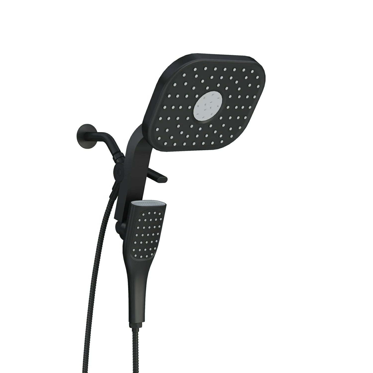 9" 4 Function Magnetic Shower Head Combo with Rainfall Showerhead