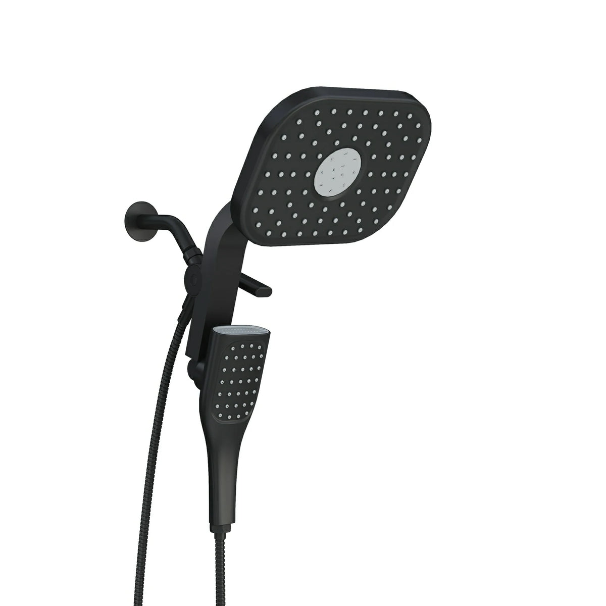 9" 4 Function Magnetic Shower Head Combo with Rainfall Showerhead