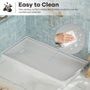 60"x30"/32" Grey One-Piece SMC Shower Pan Base with Anti-Slip Texture