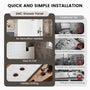 60"x32"x96" Matte/Glossy Surface SMC Shower Wall Panel Kit with Small Subway Tile Pattern