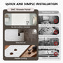 60"x36"x96" White SMC Shower Wall Panel Kit with Wave Texture, Waterproof Grout-Free Design