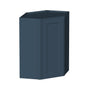 Cyber Grey RTA 24"W x 12"D x 18"/30"/36"/42"H Diagonal Corner Wall Cabinet with Shelves