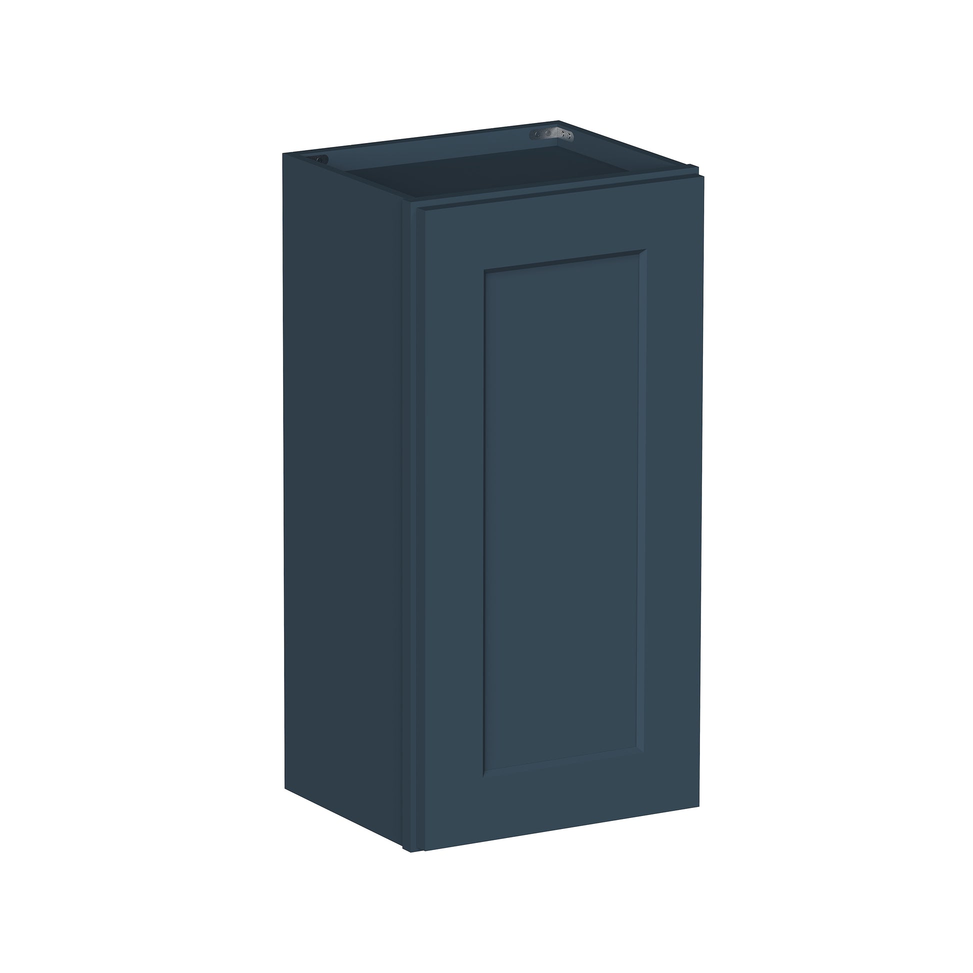 Cyber Grey RTA 9"-21"W x 12"D x 30"-42"H 15-Size Standard Wall Cabinet with Door and Shelves