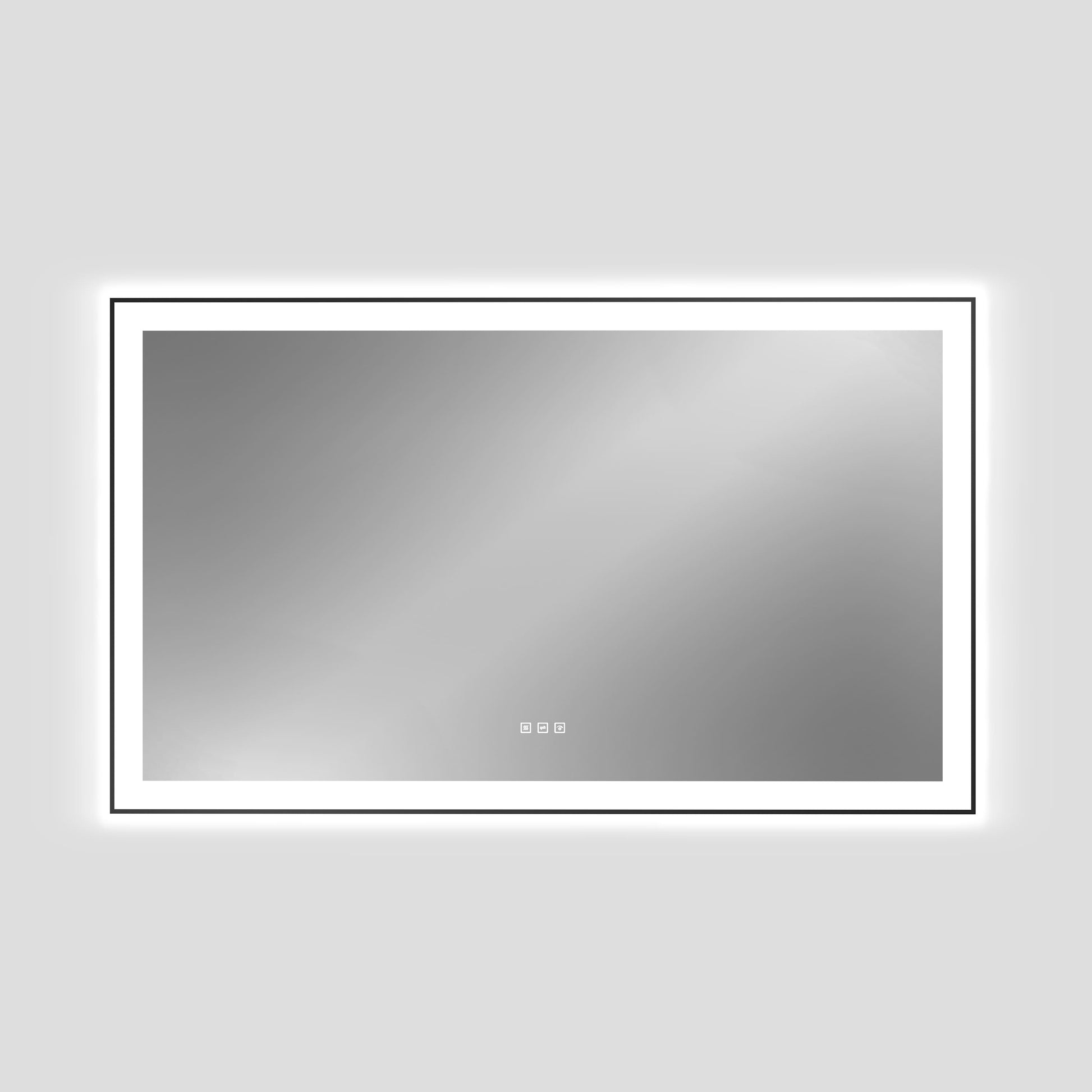 Dual Frame Layers LED Bathroom Mirror with Dual Light Strips