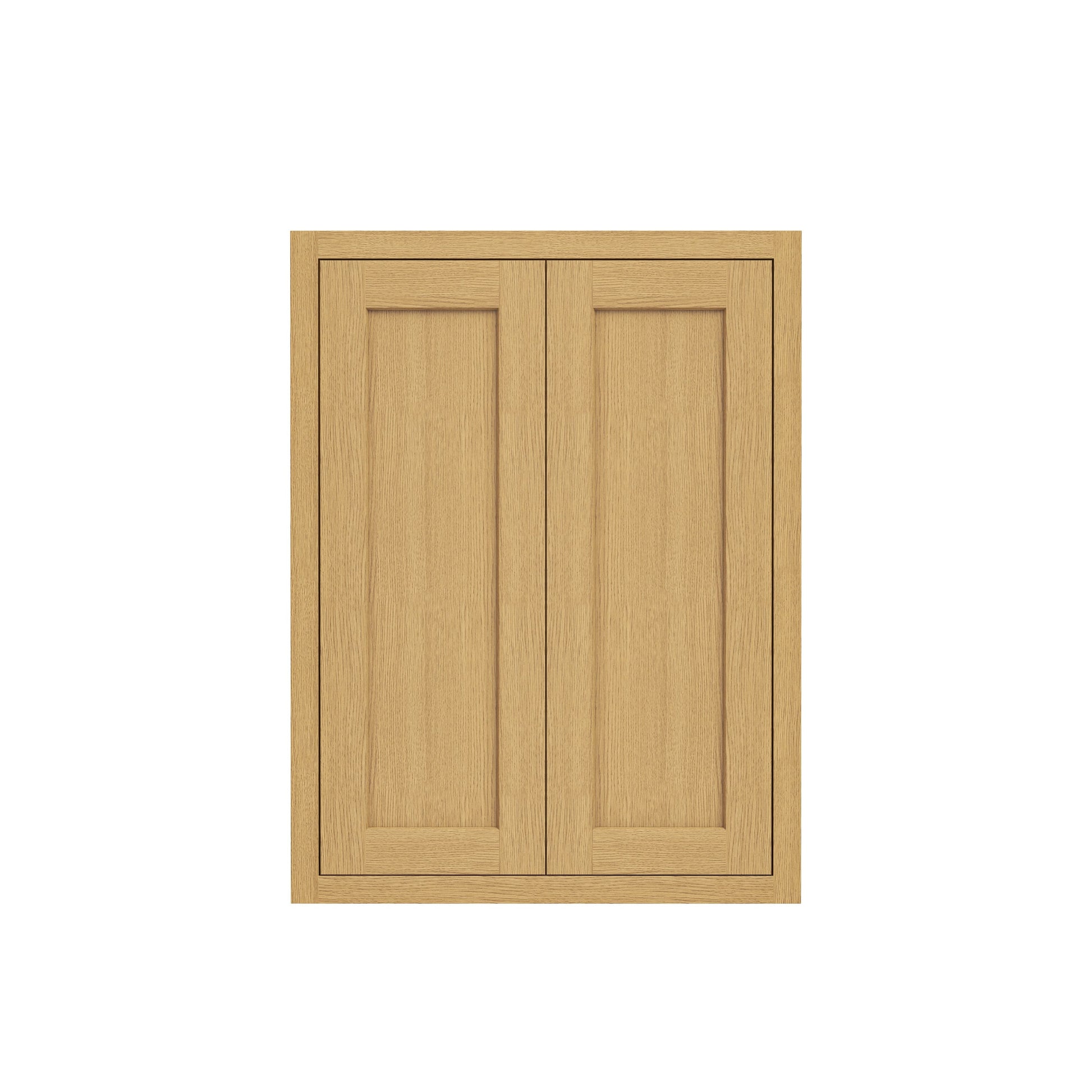 Inset Hazelnut Oak RTA 24-36"W x 30-42"H x 13.5"D 15-Size Double Doors Wall Cabinet