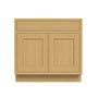 Inset Hazelnut Oak RTA 24-36"W x 34.5"H x 25"D 5-Size Single Drawer Base Cabinet with 2 Doors
