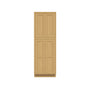 Inset Hazelnut Oak RTA 24-36"W x 84-96"H x 25"D 9-Size Pantry Cabinet with 4 Doors and 4 Shelves