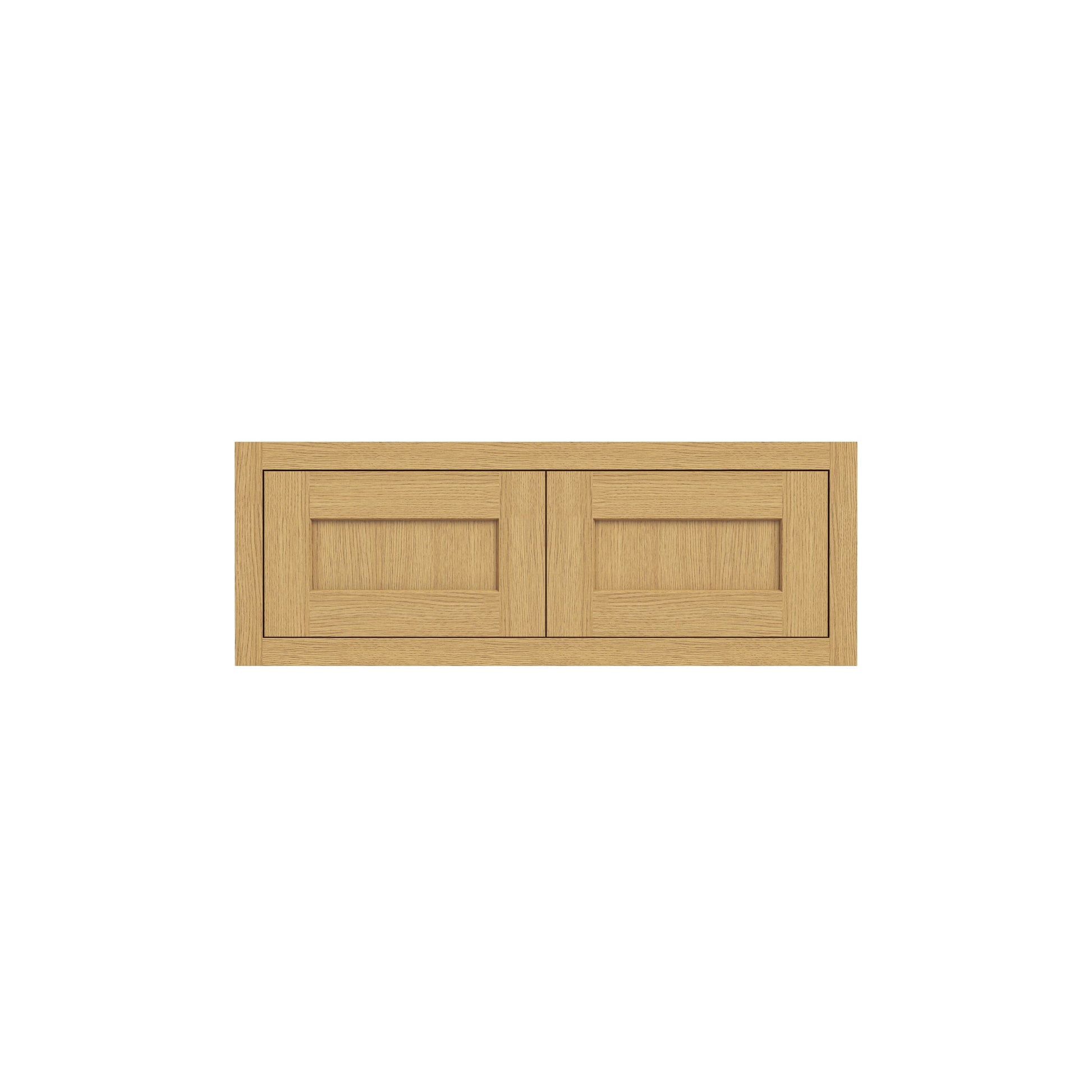 Inset Hazelnut Oak RTA 30-36"W x 12-24"H x 25"D 7-Size Double Doors Wall Cabinet