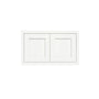 Inset Origami White RTA 24-36"W x 12-24"H x 13.5"D 10-Size Double Doors Wall Cabinet