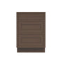 Inset Truffle Brown RTA 12-36"W x 34.5"H x 25"D 9-Size Base Cabinet with 3 Drawers