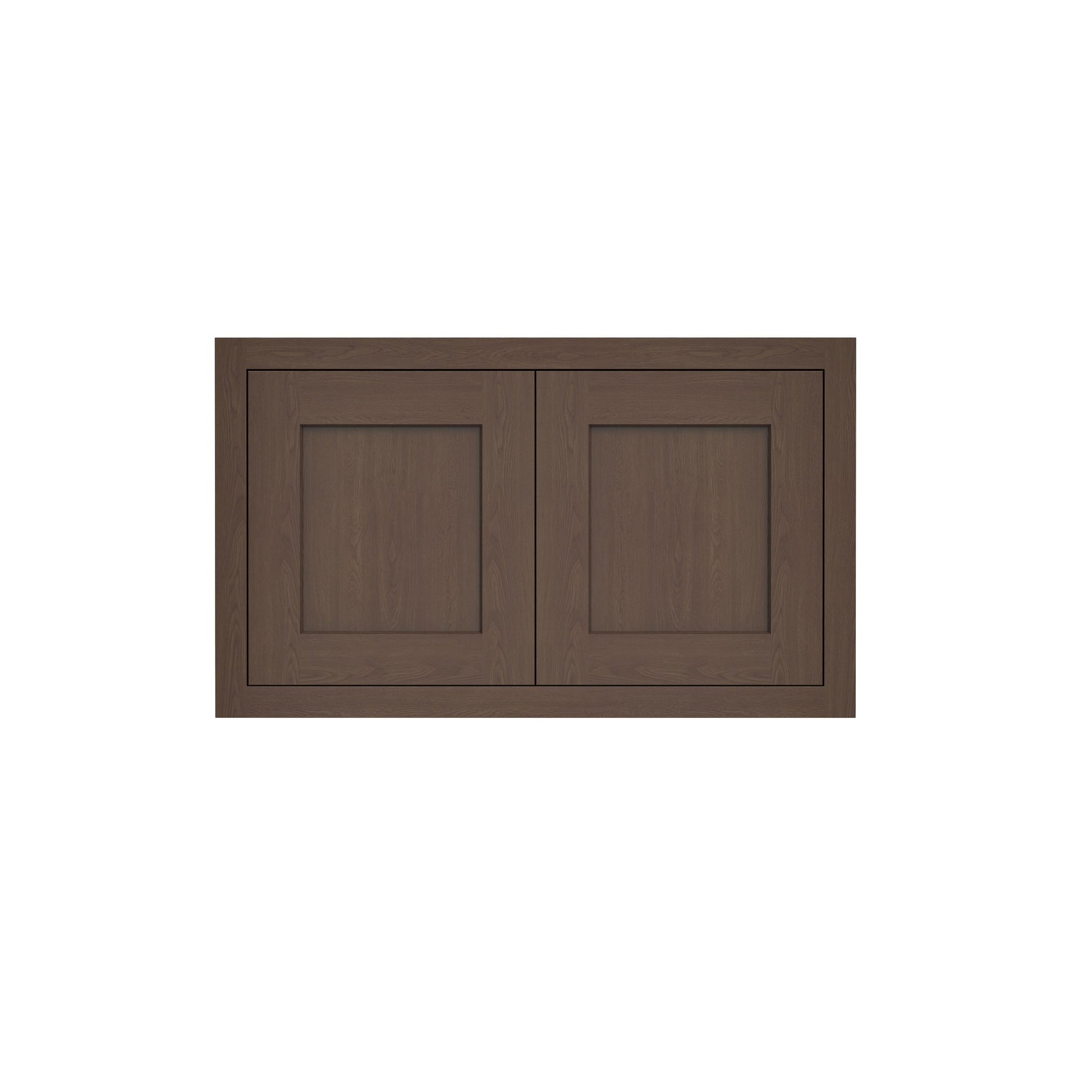 Inset Truffle Brown RTA 24-36"W x 12-24"H x 13.5"D 10-Size Double Doors Wall Cabinet