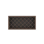 Inset Truffle Brown RTA 24-36"W x 15-30"H x 13.5"D 5-Size Diamond Lattice Wine Grid Wall Rack Cabinet