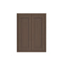 Inset Truffle Brown RTA 24-36"W x 30-42"H x 13.5"D 15-Size Double Doors Wall Cabinet