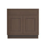 Inset Truffle Brown RTA 24-36"W x 34.5"H x 25"D 5-Size Single Drawer Base Cabinet with 2 Doors