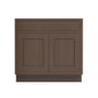 Inset Truffle Brown RTA 24-36"W x 34.5"H x 25"D 5-Size Sink Base Cabinet with 2 Doors and 1 False Drawer