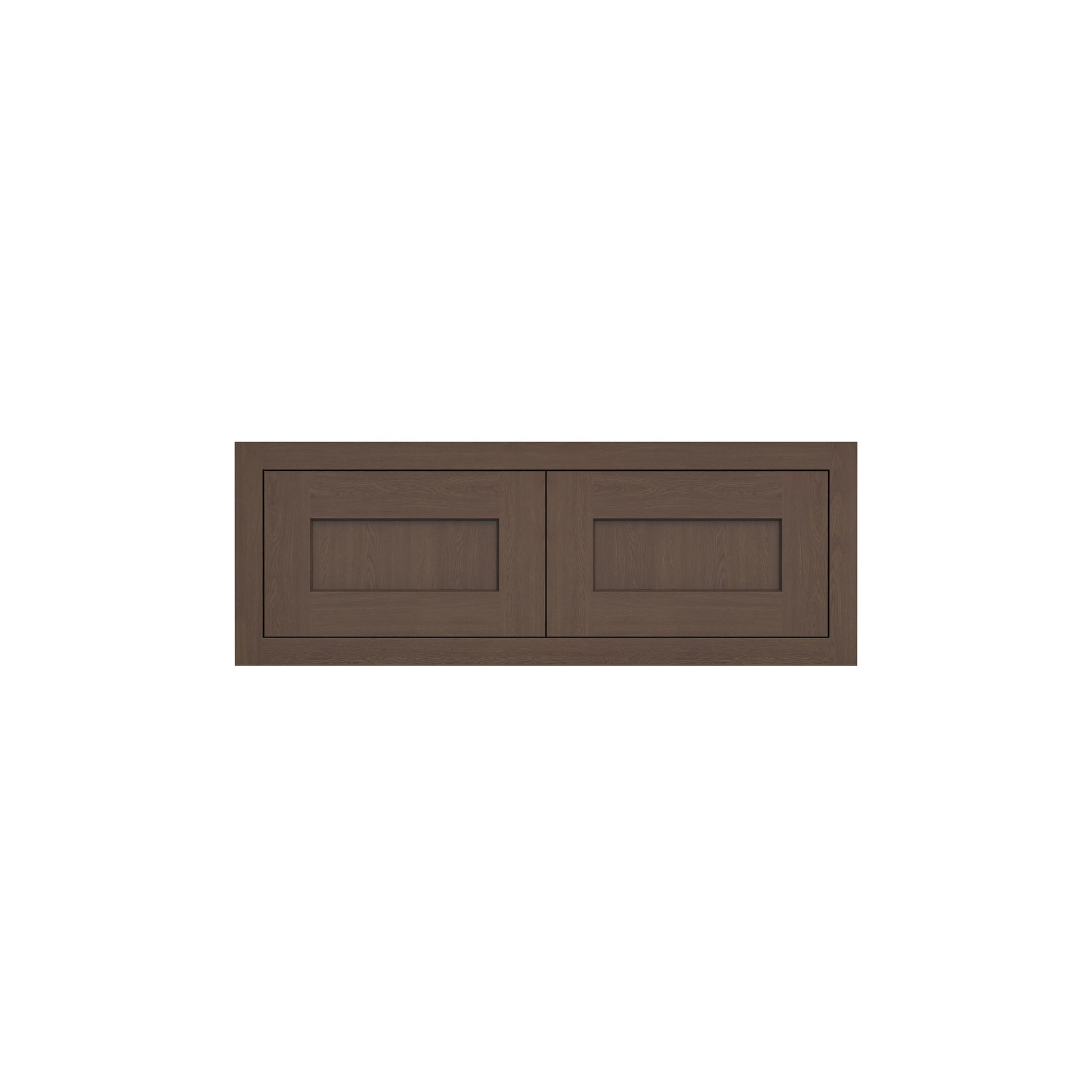 Inset Truffle Brown RTA 30-36"W x 12-24"H x 25"D 7-Size Double Doors Wall Cabinet