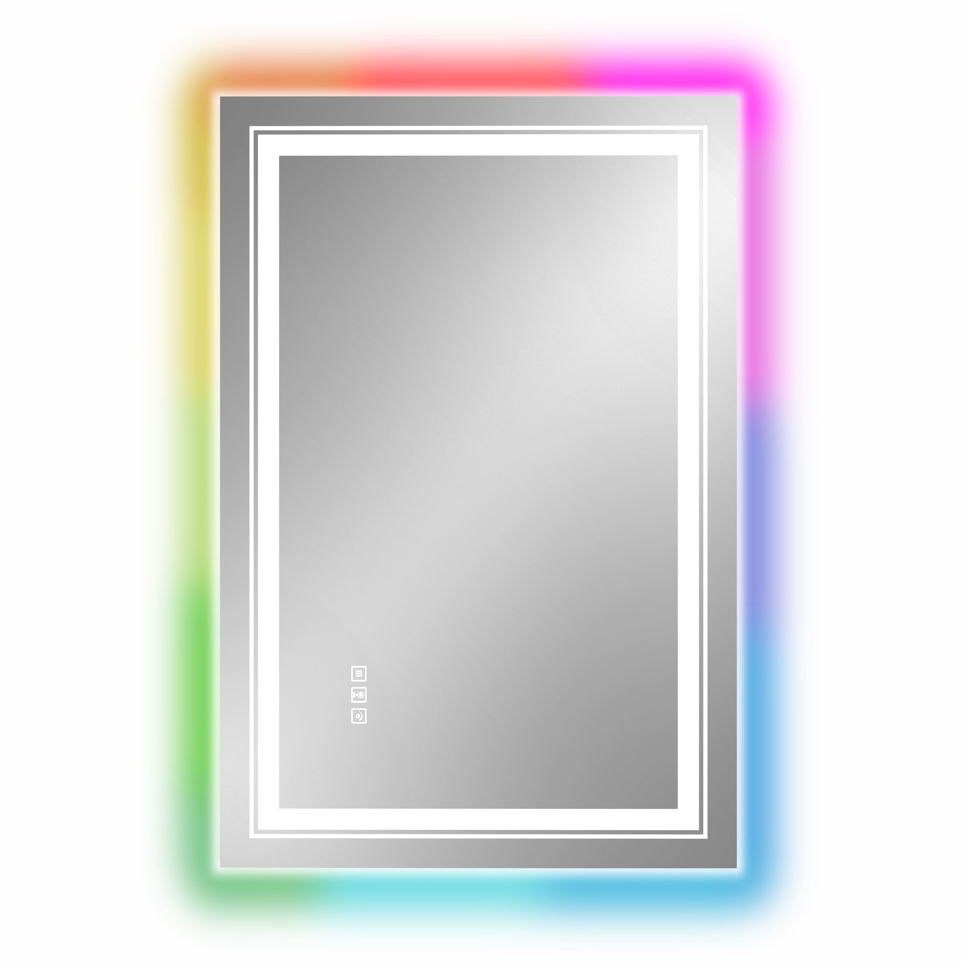 RGB Smart Control Backlit Bathroom Mirror with Dimmable Touch, Anti Fog