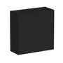 Slim Ebony Black Shaker RTA 24"-36"W x 30"/36"/42"H x 12"D 15-Size Standard Wall Cabinet with 2 Doors