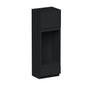 Slim Ebony Black Shaker RTA 33"W x 84"/90"/96"H x 27"D Double Oven Cabinet with 1 Drawer and 2 Doors