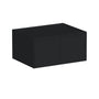 Slim Ebony Black Shaker RTA 36"W x 12"/15"/18"/24"H x 27"D Deep Wall Cabinet with 2 Doors