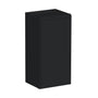 Slim Ebony Black Shaker RTA 9"-21"W x 30"/36"/42"H x 12"D 15-Size Single Door Standard Wall Cabinet