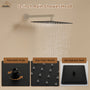 10"/12" Rain Shower Head Stainless Steel Square Showerhead