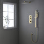 10" Thermostatic Shower System with Hand Shower & Slide Bar