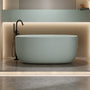 51" Freestanding Stone Resin Soaking Tub with Smooth Hand-Polished Surface, Pine Crest, Shadow Whisper