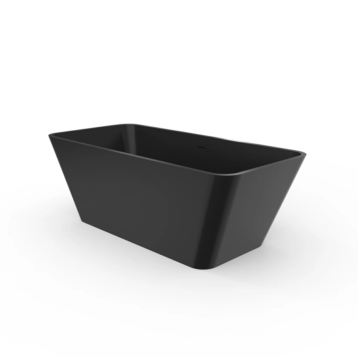 67 Inch Freestanding Solid Surface Soaking Bathtub for Bathroom