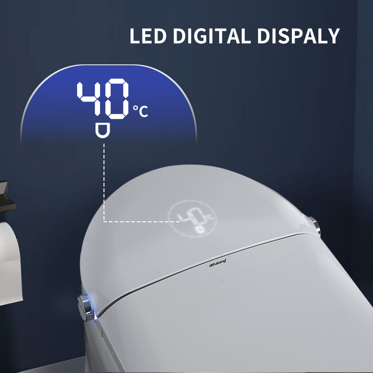 Advanced Tankless Smart Bidet Toilet with Air Bubble Wash & Night Light