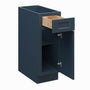 Cyber Grey RTA 12"W x 24"D x 34.5"H Base Cabinet with 1 Drawer and 1 Door