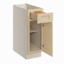 Versa Shaker RTA 12"W x 24"D x 34.5"H Base Cabinet with 1 Drawer and 1 Door
