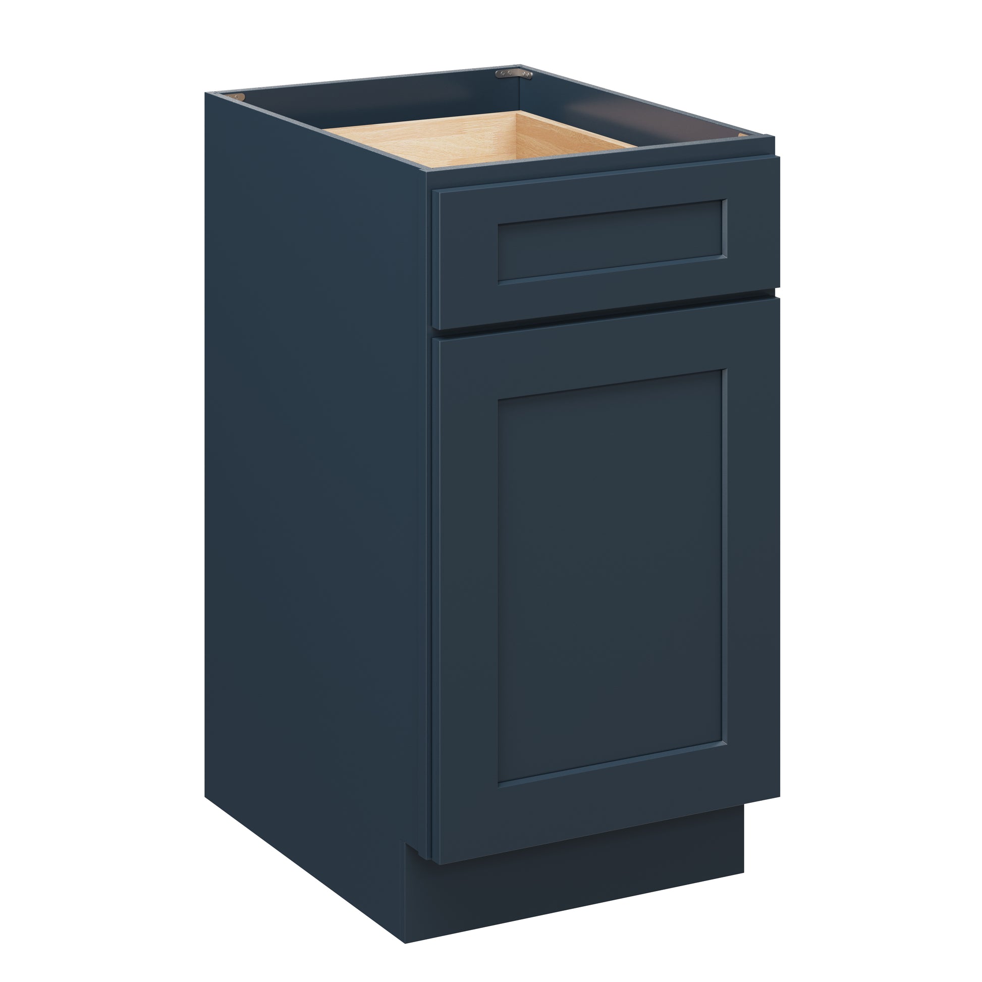 Cyber Grey RTA 18"W x 24"D x 34.5"H Base Cabinet with 1 Drawer and 1 Door