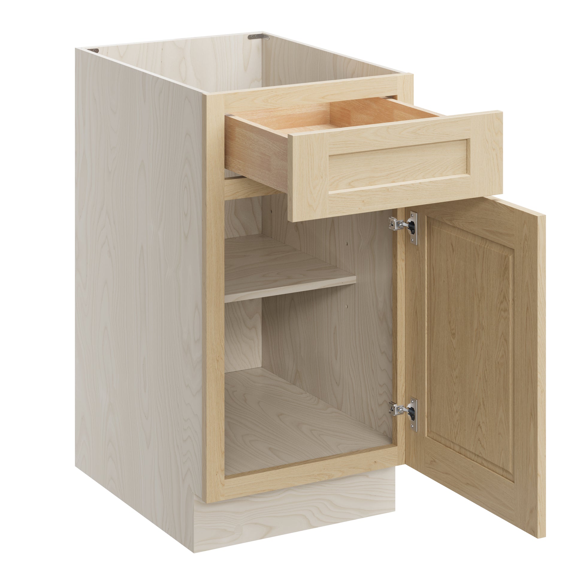 Versa Shaker RTA 18"W x 24"D x 34.5"H Base Cabinet with 1 Drawer and 1 Door