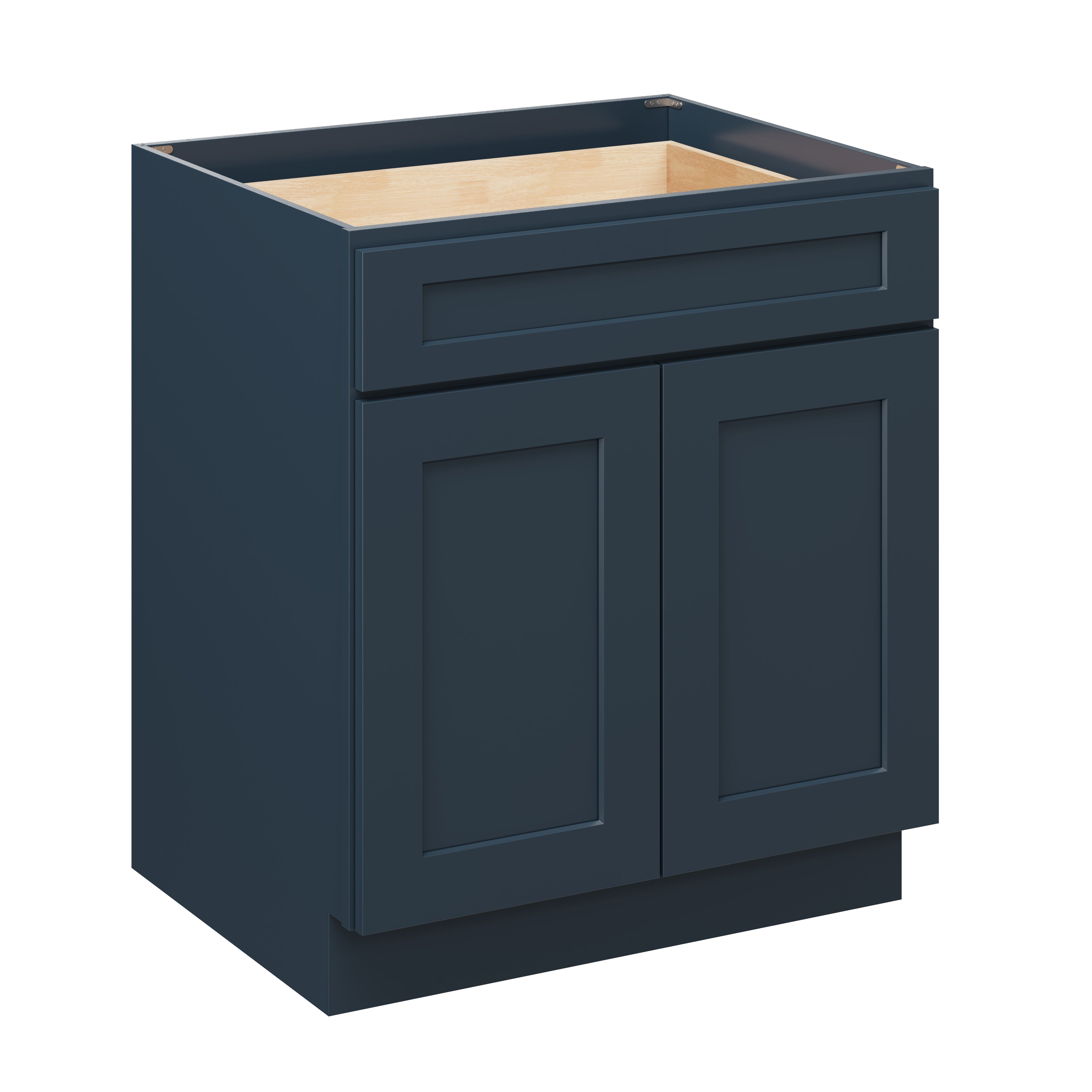 Cyber Grey RTA 30"W x 24"D x 34.5"H Base Cabinet with 1 Drawer and 2 Doors