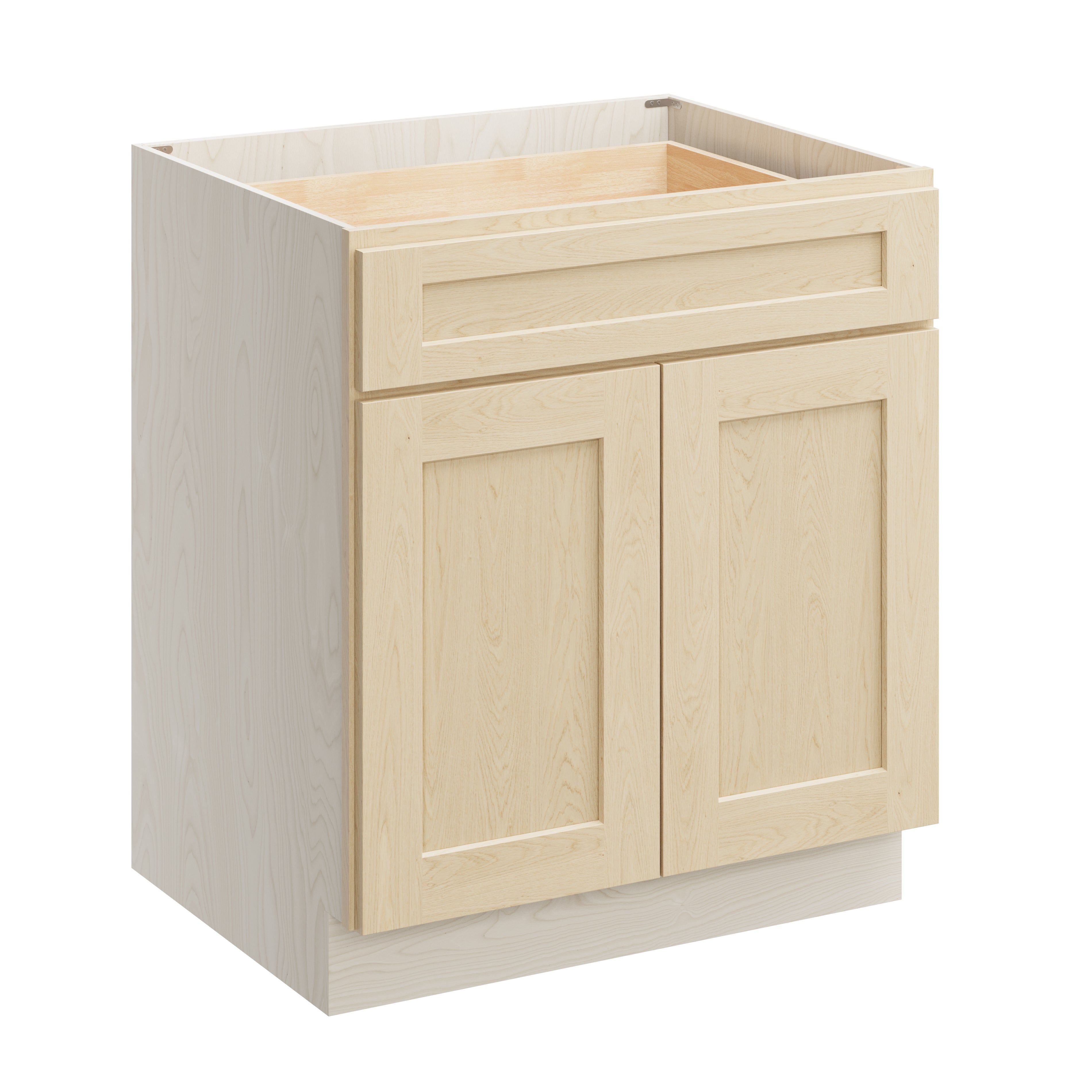 Versa Shaker RTA 30"W x 24"D x 34.5"H Base Cabinet with 1 Drawer and 2 Doors