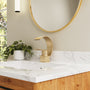 High Arc Single-Handle Waterfall Bathroom Faucet with Spotless Finish