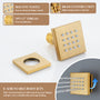 Luxury 4-Function Thermostatic Shower System with Rainfall & Body Jets