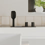 2-Handle Deck-Mounted Bathtub Faucet with 2 Spray Modes Hand Shower