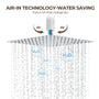 3-Function Ceiling-Mounted Thermostatic Shower System with 6 Body Jets