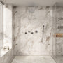 22" Wall-Mount Thermostatic Shower System with 64-Color LED & Built-In Music