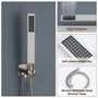 3-Function Ceiling-Mounted Thermostatic Shower System with 6 Body Jets