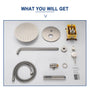 10" Wall Mount Water Saving Rain Shower Head System with Handheld