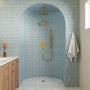 12" Ceiling-Mounted Dual Shower System with Slide Bar & Digital Display