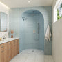 12" Ceiling-Mounted Dual Shower System with Slide Bar & Digital Display