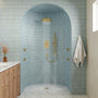 12" Wall-Mounted Body Jet Shower System with Slide Bar & Digital Display
