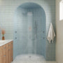 12" Wall-Mounted Body Jet Shower System with Slide Bar & Digital Display