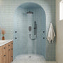 12" Wall-Mounted Body Jet Shower System with Slide Bar & Digital Display