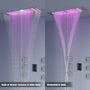35" x 12" 6-Function Thermostatic Shower System with Digital Touch Screen & LED Lights