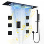 35" x 12" 6-Function Thermostatic Shower System with Digital Touch Screen & LED Lights